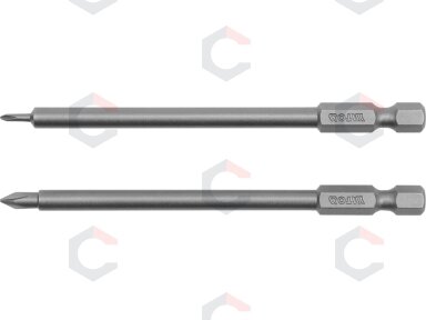 Antgaliai kryžminiai 1/4", 2vnt, : PH00X100MM; PH0X100MM "Yato"(YT-0459)