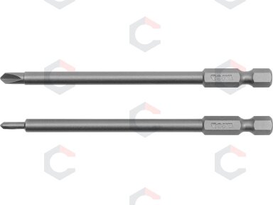 Antgaliai kryžminiai trikampiai 1/4", 2vnt, :0x100mm ; 1x100mm "Yato" (YT-0493)