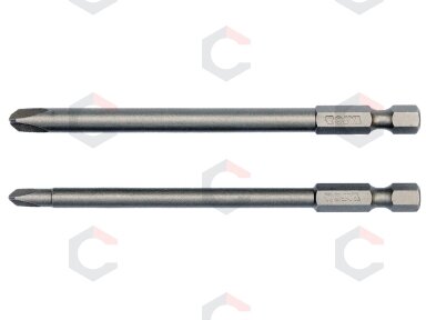 Antgaliai kryžminiai trikampiai 1/4", 2vnt, : NR2 X100MM; NR4 X100MM (YT-0497)