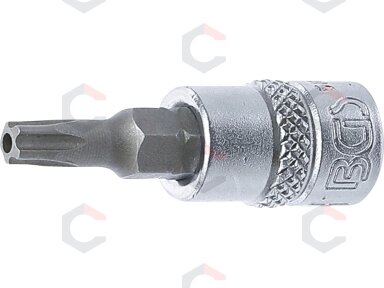 Antgalis 1/4" įpresuotas į galvutę su skyle, penkiakampis TS27x38mm (5184-TS27)
