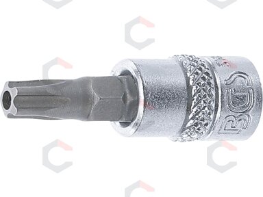 Antgalis 1/4" įpresuotas į galvutę su skyle, penkiakampis TS30x38mm (5184-TS30)
