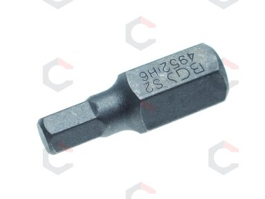 Antgalis | ilgis 30 mm | 10 mm (3/8") storis | Hex šešiakampis 6 mm (4952)