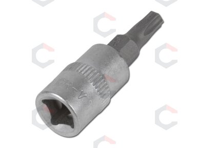 Antgalis įpresuotas į 1/4" galvutę T30 be skylės (VG-14BT30)