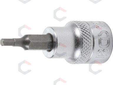 Antgalis įpresuotas į galvutę | 10 mm (3/8") | hex šešiakampis 3 mm (2576)