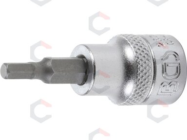 Antgalis įpresuotas į galvutę | 10 mm (3/8") | hex šešiakampis 4 mm (2577)