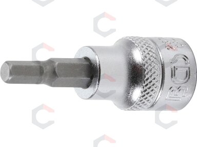 Antgalis įpresuotas į galvutę | 10 mm (3/8") | hex šešiakampis 5 mm (2578)