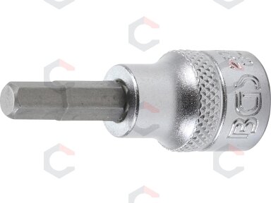 Antgalis įpresuotas į galvutę | 10 mm (3/8") | hex šešiakampis 6 mm (2579)