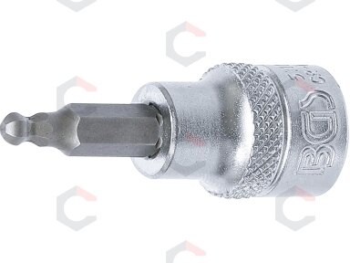 Antgalis įpresuotas į galvutę | 10 mm (3/8") | hex šešiakampis | su šarnyru 4 mm (5111)