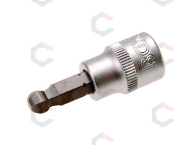 Antgalis įpresuotas į galvutę | 10 mm (3/8") | hex šešiakampis | su šarnyru 8 mm (5115)