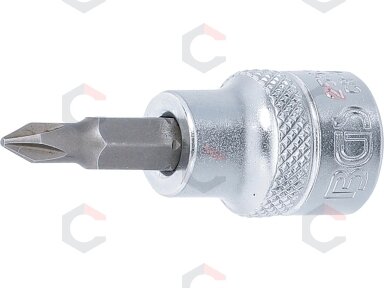 Antgalis įpresuotas į galvutę | 10 mm (3/8") | Kryžminis PH1 (2553)