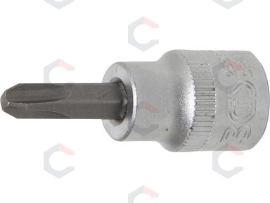 Antgalis įpresuotas į galvutę | 10 mm (3/8") | Kryžminis PH3 (2556)