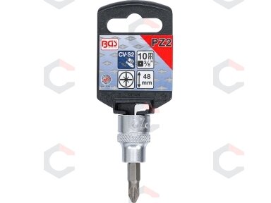 Antgalis įpresuotas į galvutę | 10 mm (3/8") | Kryžminis PZ2 (2551)