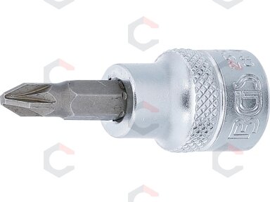 Antgalis įpresuotas į galvutę | 10 mm (3/8") | Kryžminis PZ2 (2551)