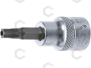 Antgalis įpresuotas į galvutę | 10 mm (3/8") | T-star su skyle (Torx) T25 (2572)
