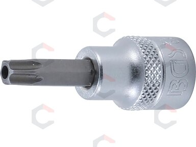 Antgalis įpresuotas į galvutę | 10 mm (3/8") | T-Star su skyle | (Torx) T40 (2575)