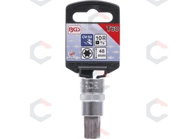 Antgalis įpresuotas į galvutę | 10 mm (3/8") | T-Star (Torx) T60 (2761)