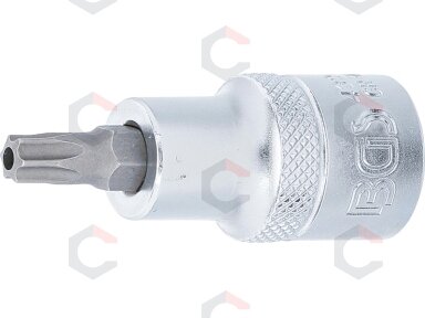 Antgalis įpresuotas į galvutę | 12,5 mm (1/2") | T-Star su skyle (Torx) T40 (4326)