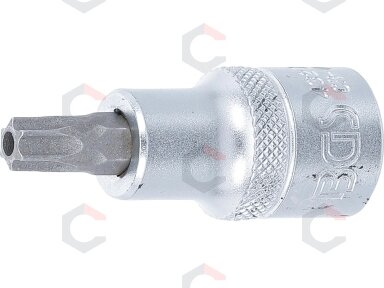 Antgalis įpresuotas į galvutę | 12,5 mm (1/2") | T-Star su skyle (Torx) T45 (4327)
