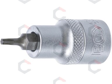 Antgalis įpresuotas į galvutę | 12,5 mm (1/2") | T-Star (Torx) T15 (4368) Antgalis įpresuotas į galvutę | 12,5 mm (1/2") | T-Star (Torx) T15 (4368)
