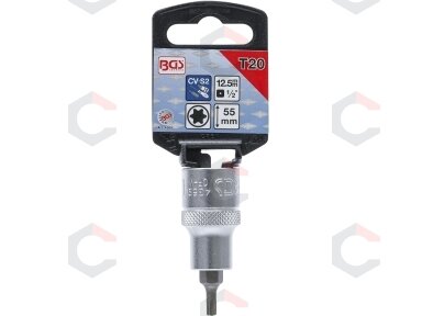 Antgalis įpresuotas į galvutę | 12,5 mm (1/2") | T-Star (Torx) T20 (4369)