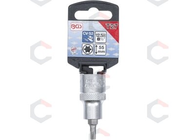 Antgalis įpresuotas į galvutę | 12,5 mm (1/2") | T-Star (Torx) T27 (4367)