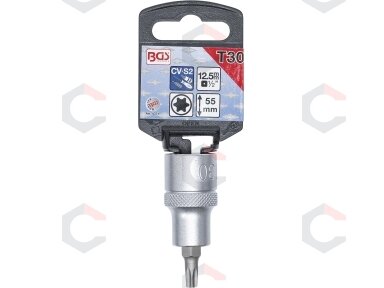 Antgalis įpresuotas į galvutę | 12,5 mm (1/2") | T-Star (Torx) T30 (4371)