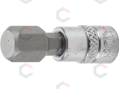 Antgalis įpresuotas į galvutę | 6,3 mm (1/4") | hex šešiakampis 10 mm (2161-10) Antgalis įpresuotas į galvutę | 6,3 mm (1/4") | hex šešiakampis 10 mm (2161-10)