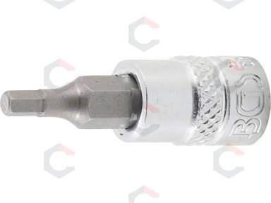 Antgalis įpresuotas į galvutę | 6.3 mm (1/4") | hex šešiakampis 1/8" (2741) Antgalis įpresuotas į galvutę | 6.3 mm (1/4") | hex šešiakampis 1/8" (2741)
