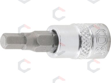 Antgalis įpresuotas į galvutę | 6.3 mm (1/4") | hex šešiakampis 3/16" (2743) Antgalis įpresuotas į galvutę | 6.3 mm (1/4") | hex šešiakampis 3/16" (2743)
