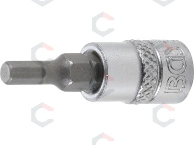 Antgalis įpresuotas į galvutę | 6,3 mm (1/4") | hex šešiakampis 4 mm (2498) Antgalis įpresuotas į galvutę | 6,3 mm (1/4") | hex šešiakampis 4 mm (2498)