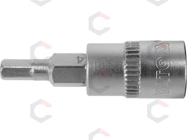Antgalis įpresuotas į galvutę | 6,3 mm (1/4") | hex šešiakampis 4 mm (YT-04371)