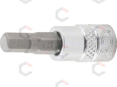 Antgalis įpresuotas į galvutę | 6.3 mm (1/4") | hex šešiakampis 7/32" (2744) Antgalis įpresuotas į galvutę | 6.3 mm (1/4") | hex šešiakampis 7/32" (2744)