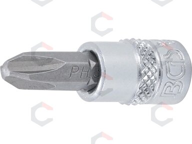 Antgalis įpresuotas į galvutę | 6,3 mm (1/4") | Kryžminis PH3 (2489) Antgalis įpresuotas į galvutę | 6,3 mm (1/4") | Kryžminis PH3 (2489)