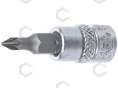 Antgalis įpresuotas į galvutę | 6.3 mm (1/4") | Kryžminis PZ0 (2505) Antgalis įpresuotas į galvutę | 6.3 mm (1/4") | Kryžminis PZ0 (2505)