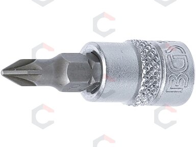 Antgalis įpresuotas į galvutę | 6.3 mm (1/4") | Kryžminis PZ1 (2490) Antgalis įpresuotas į galvutę | 6.3 mm (1/4") | Kryžminis PZ1 (2490)