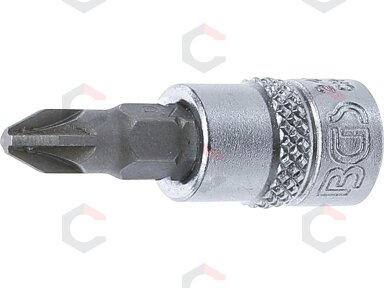 Antgalis įpresuotas į galvutę | 6.3 mm (1/4") | Kryžminis PZ2 (2491) Antgalis įpresuotas į galvutę | 6.3 mm (1/4") | Kryžminis PZ2 (2491)
