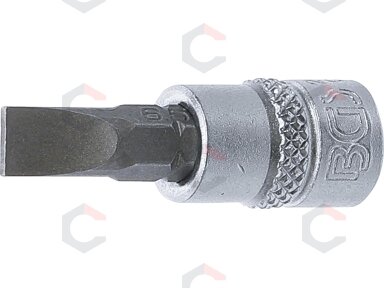 Antgalis įpresuotas į galvutę | 6,3 mm (1/4") | Plokščias SL 6,5 mm (2495) Antgalis įpresuotas į galvutę | 6,3 mm (1/4") | Plokščias SL 6,5 mm (2495)