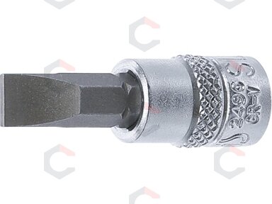 Antgalis įpresuotas į galvutę | 6,3 mm (1/4") | Plokščias SL 7,0 mm (2496) Antgalis įpresuotas į galvutę | 6,3 mm (1/4") | Plokščias SL 7,0 mm (2496)