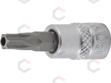 Antgalis įpresuotas į galvutę | 6,3 mm (1/4") | T-Star su skyle (Torx) T30 (2362) Antgalis įpresuotas į galvutę | 6,3 mm (1/4") | T-Star su skyle (Torx) T30 (2362)