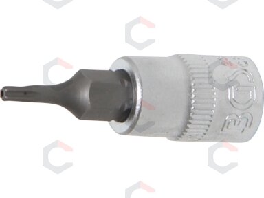 Antgalis įpresuotas į galvutę | 6.3 mm (1/4") | T-Star su skyle (Torx) T8 (2356) Antgalis įpresuotas į galvutę | 6.3 mm (1/4") | T-Star su skyle (Torx) T8 (2356)