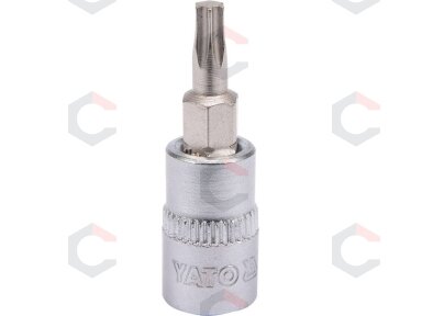 Antgalis įpresuotas į galvutę | 6.3 mm (1/4") | T-Star (Torx) T20 (YT-04304)