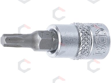 Antgalis įpresuotas į galvutę | 6.3 mm (1/4") | T-Star (Torx) T25 (2593) Antgalis įpresuotas į galvutę | 6.3 mm (1/4") | T-Star (Torx) T25 (2593)