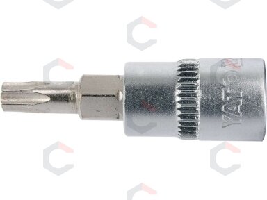 Antgalis įpresuotas į galvutę | 6.3 mm (1/4") | T-Star (Torx) T25 (YT-04305)