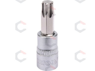 Antgalis įpresuotas į galvutę | 6.3 mm (1/4") | T-Star (Torx) T40 (YT-04307)