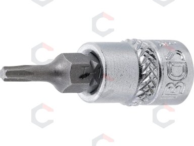 Antgalis įpresuotas į galvutę | 6.3 mm (1/4") | T-Star (Torx) T9 (2588) Antgalis įpresuotas į galvutę | 6.3 mm (1/4") | T-Star (Torx) T9 (2588)