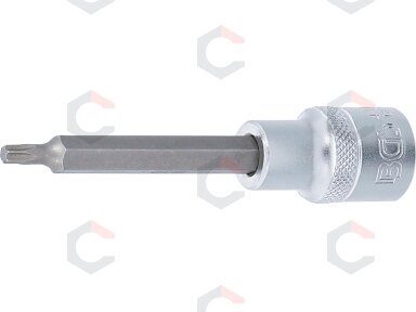 Antgalis įpresuotas į galvutę | ilgis 100 mm | 12,5 mm (1/2") | T-star (Torx) T25 (4470) Antgalis įpresuotas į galvutę | ilgis 100 mm | 12,5 mm (1/2") | T-star (Torx) T25 (4470)