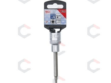 Antgalis įpresuotas į galvutę | ilgis 100 mm | 12,5 mm (1/2") | T-star (Torx) T30 (4471) Antgalis įpresuotas į galvutę | ilgis 100 mm | 12,5 mm (1/2") | T-star (Torx) T30 (4471)