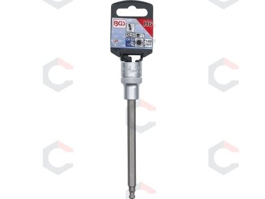 Antgalis įpresuotas į galvutę | ilgis 140 mm | 12,5 mm (1/2") | šešiakampis su šarnyru 6 mm (4258-6) Antgalis įpresuotas į galvutę | ilgis 140 mm | 12,5 mm (1/2") | šešiakampis su šarnyru 6 mm (4258-6)