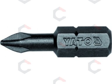 Antgalis kryžminis 1/4"x25MM, dydis PH1, S2 50 vnt (YT-7807) Antgalis kryžminis 1/4"x25MM, dydis PH1, S2 50 vnt (YT-7807)