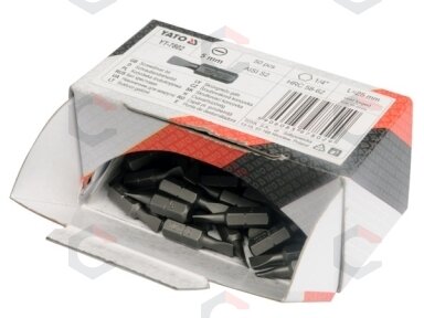 Antgalis kryžminis 1/4"x25MM, dydis PZ3, S2 50 vnt (YT-7812)